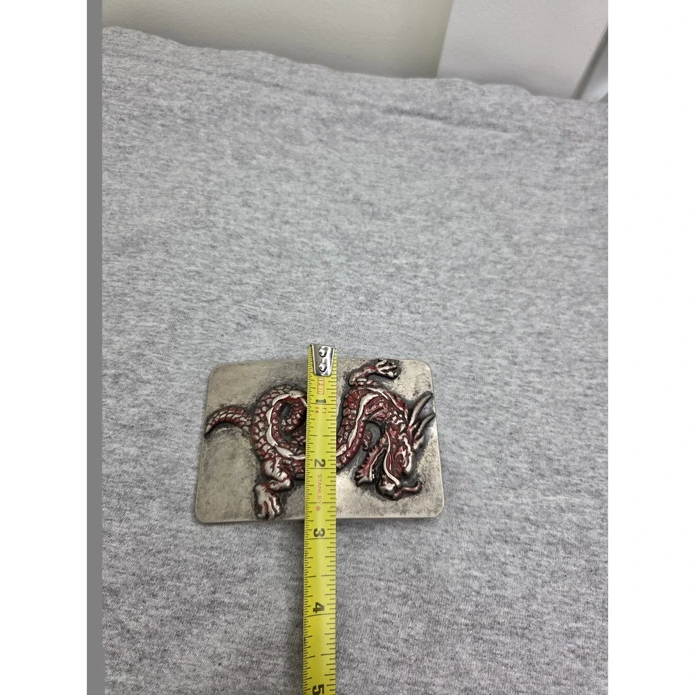 Rare Large Red Dragon Fantasy Mythical Belt Buckle